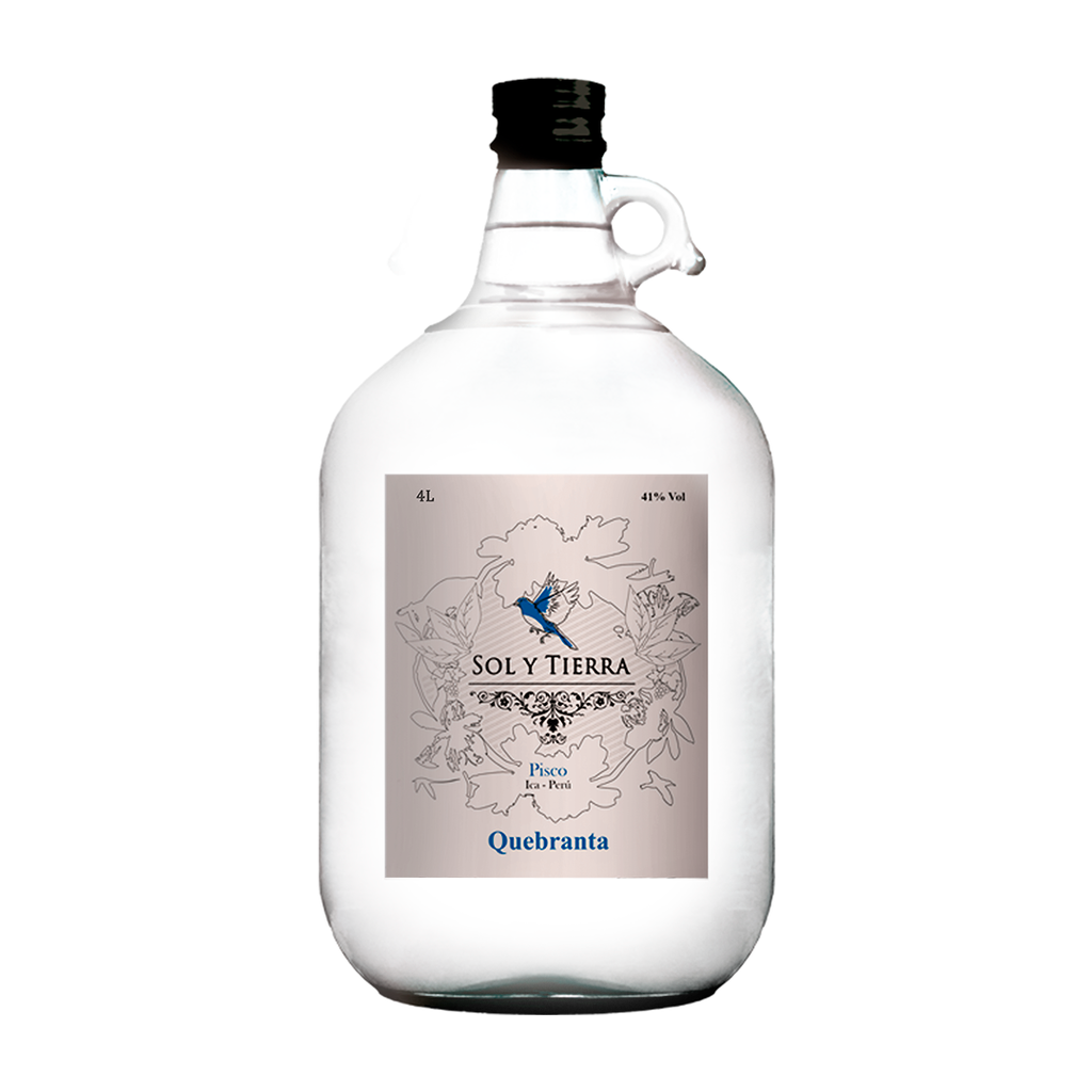 PISCO SOL Y TIERRA QUEBRANTA X 4 L