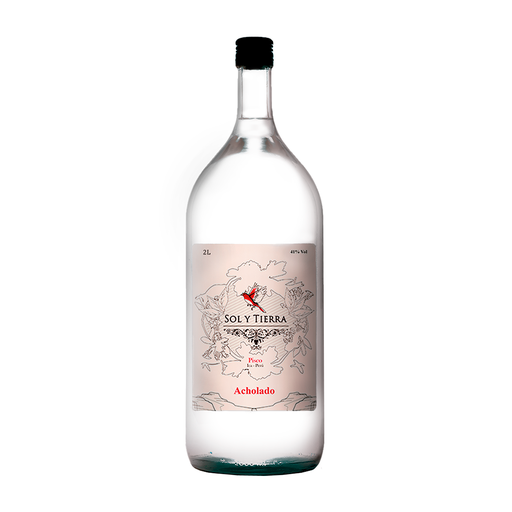 PISCO SOL Y TIERRA ACHOLADO X 2 L